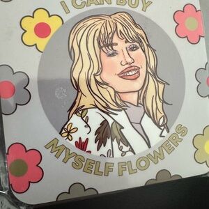 Miley Cyrus Natural Cork Coaster